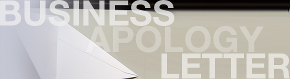 Business Apology Letter envelope and paper