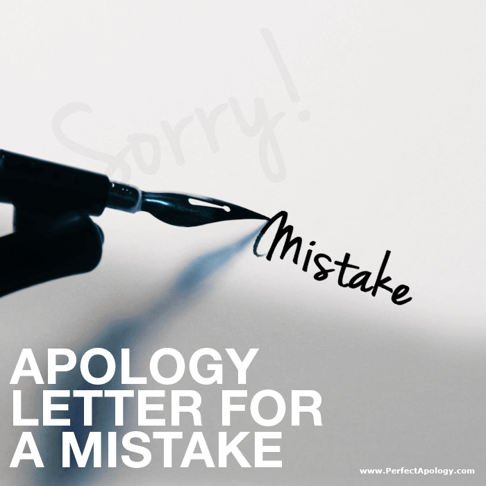 Apology Letter for a Mistake A fountain pen writing mistake on a piece of paper that has the word sorry on it
