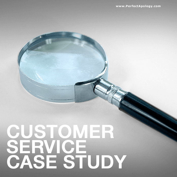 Customer Service Case Study A magnifying glass sitting on a tabletop