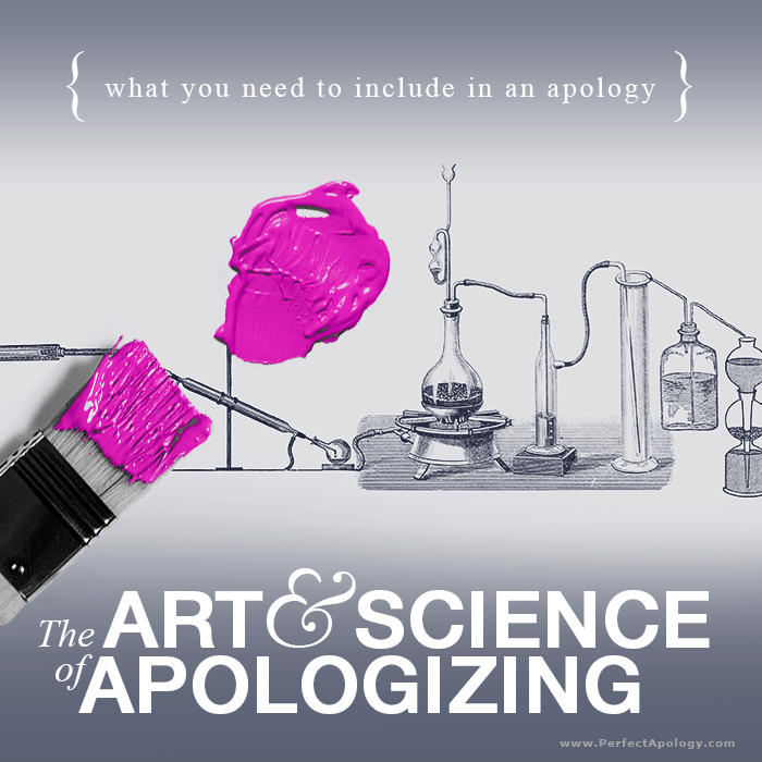 The Art and Science of saying sorry and how to apologize Art supplies and Laboratory Beakers