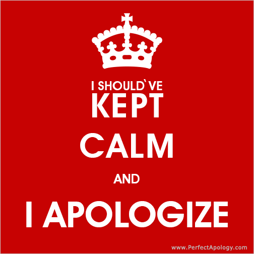 Image of a puppy looking sad saying I'm this sorry