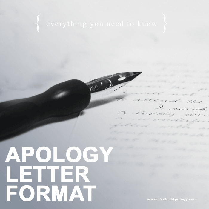 Apology Letter Format A fountain pen resting on a handwritten apology letter