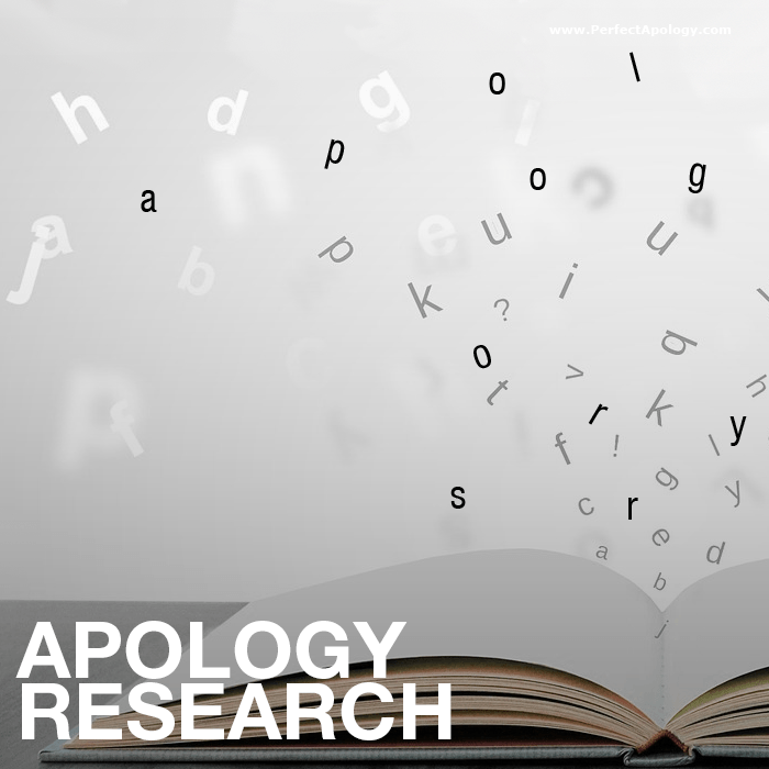 Apology Research Open journal with letters of the alphabet flying out
