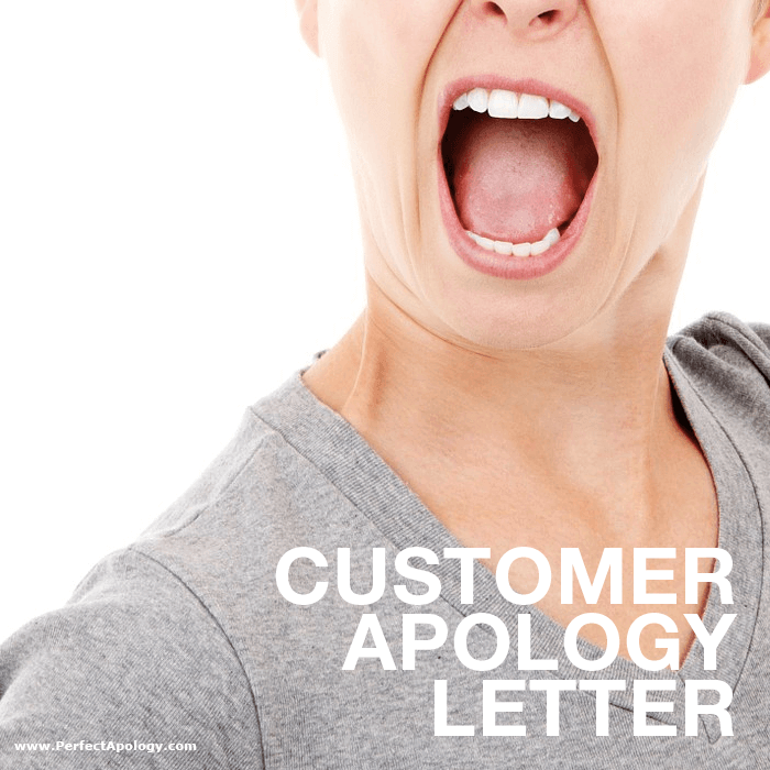 Customer Apology Letter Angry female customer yelling