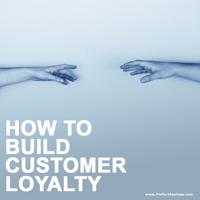 How To Build Customer Loyalty One hand slipping away from another on a blue background