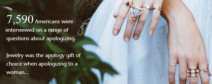 Jewelry is the number 1 apology gift to a woman woman wearing several rings