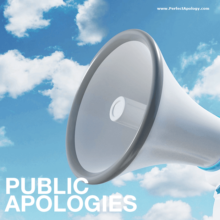 Public Apologies A megaphone in the sky